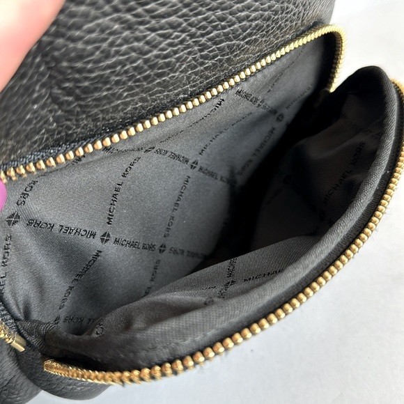 Michael Kors Erin Small Convertible Black Leather Backpack - Picture 7 of 13